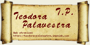 Teodora Palavestra vizit kartica